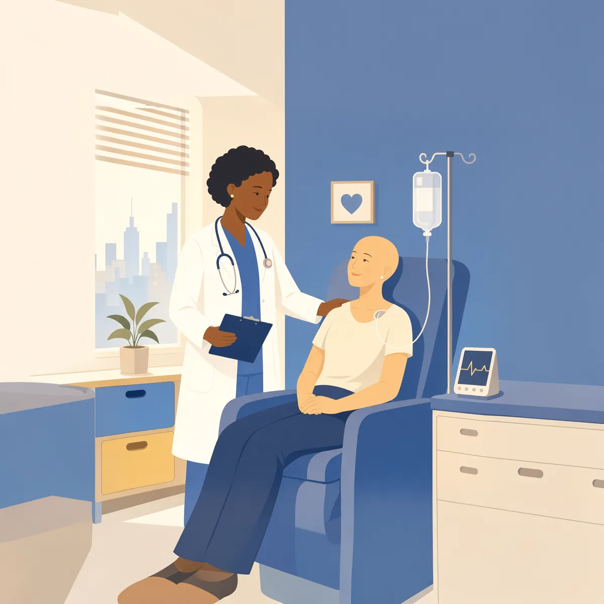 Ilustração da divisão de Oncologia
